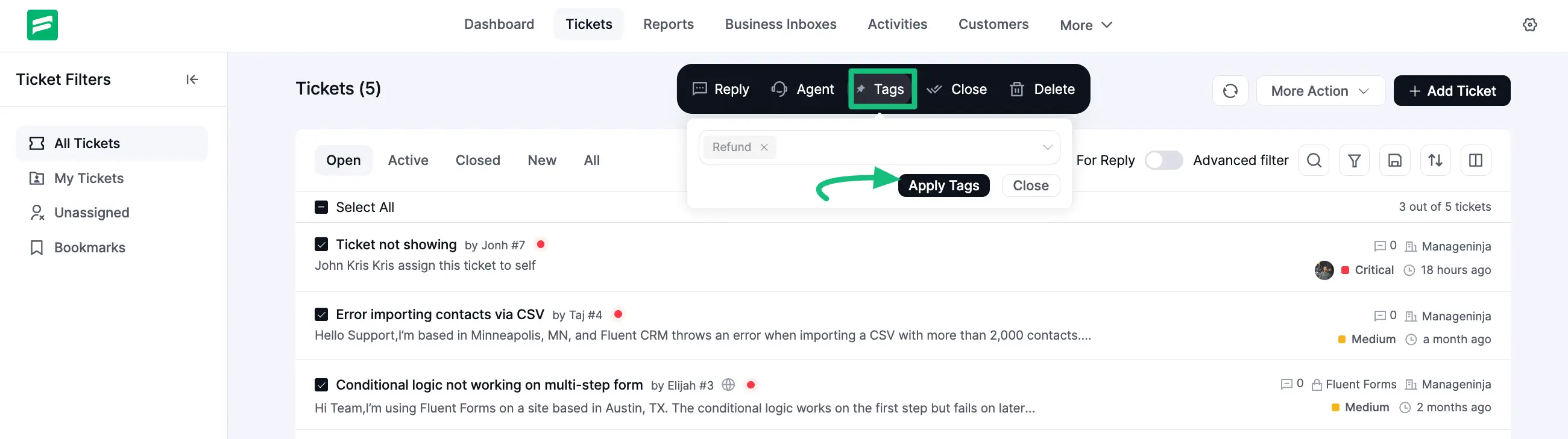 Explanation of each icon