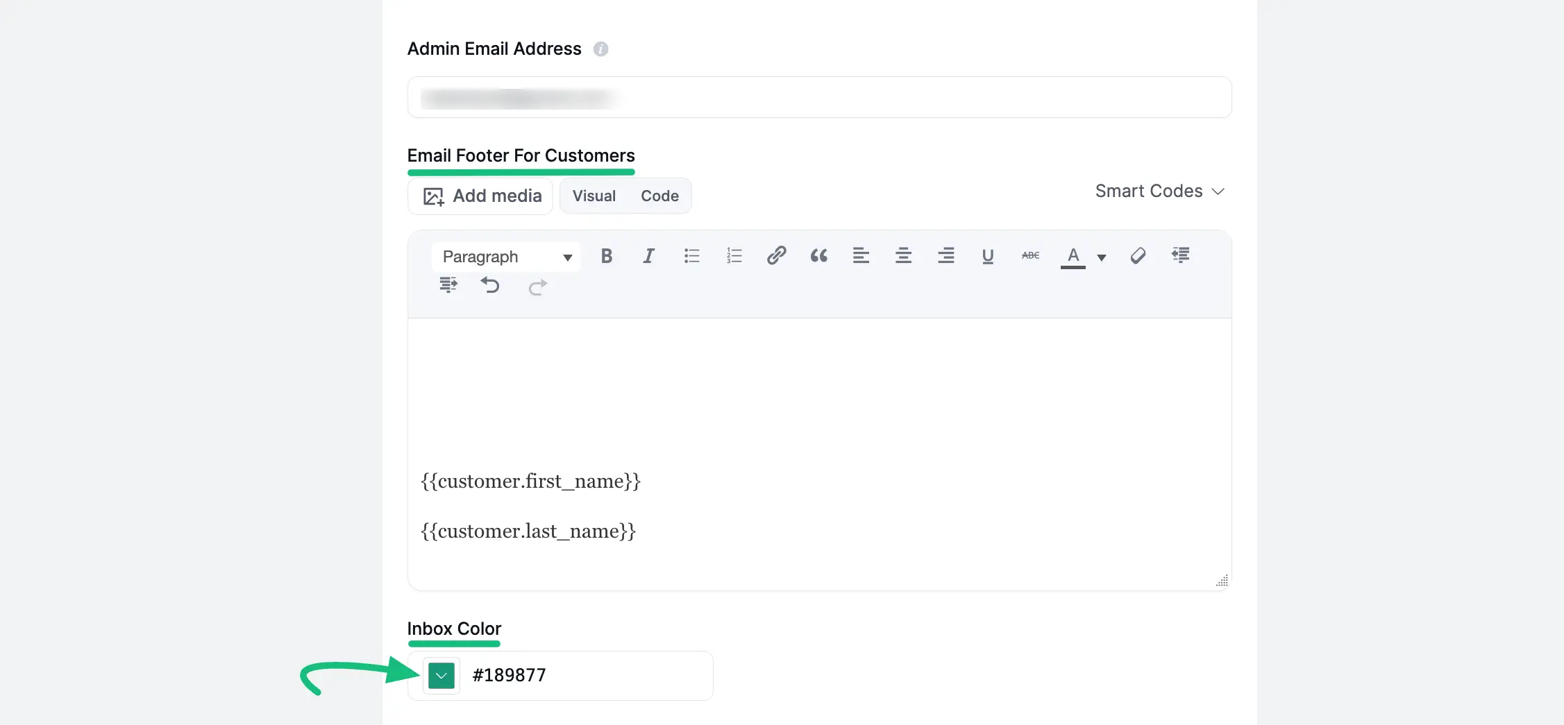 Email Footer for Customers