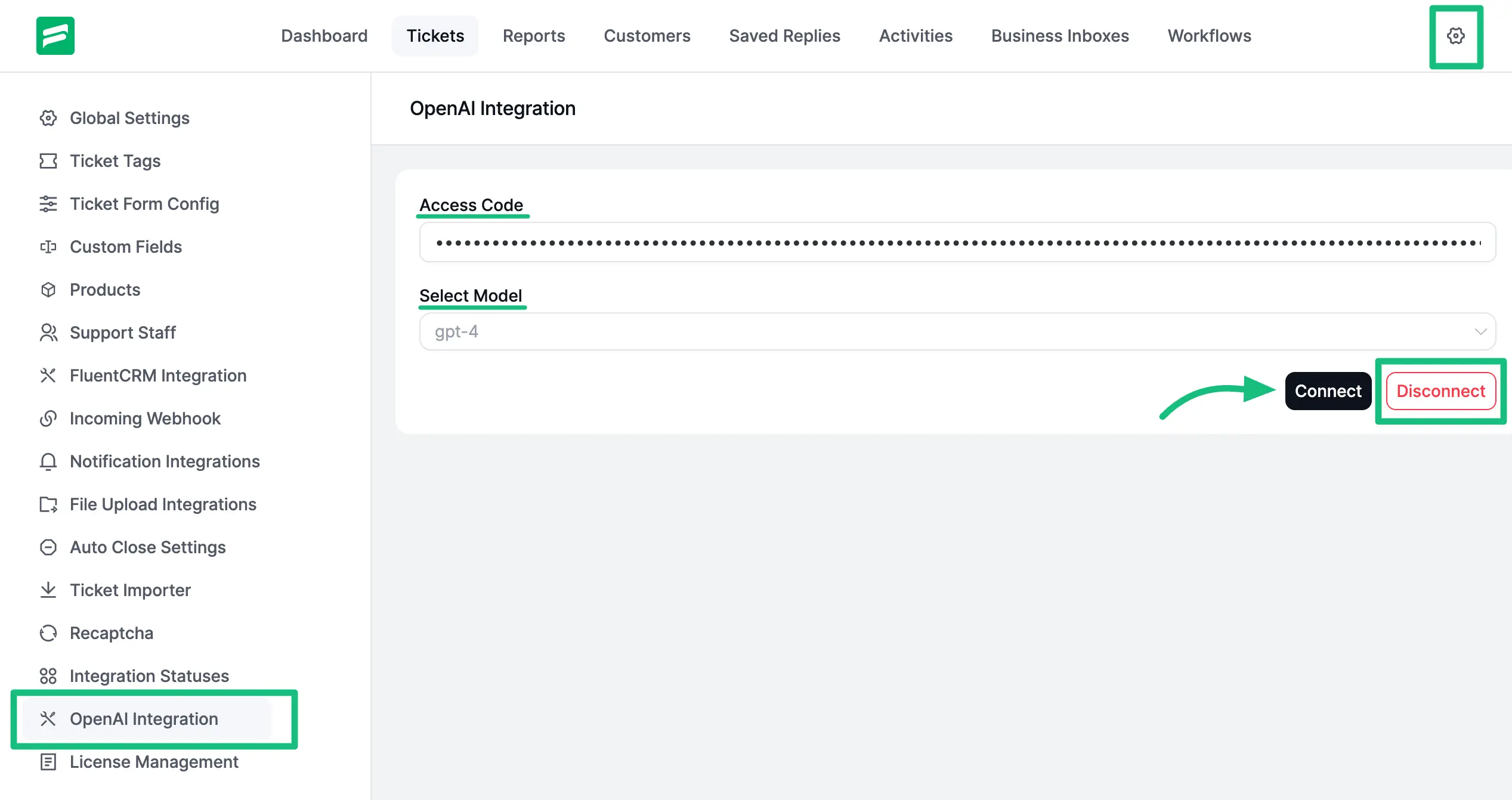 OpenAI API Key is connected