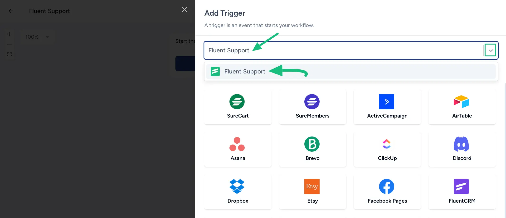 Fluent Support SureTriggers Integration