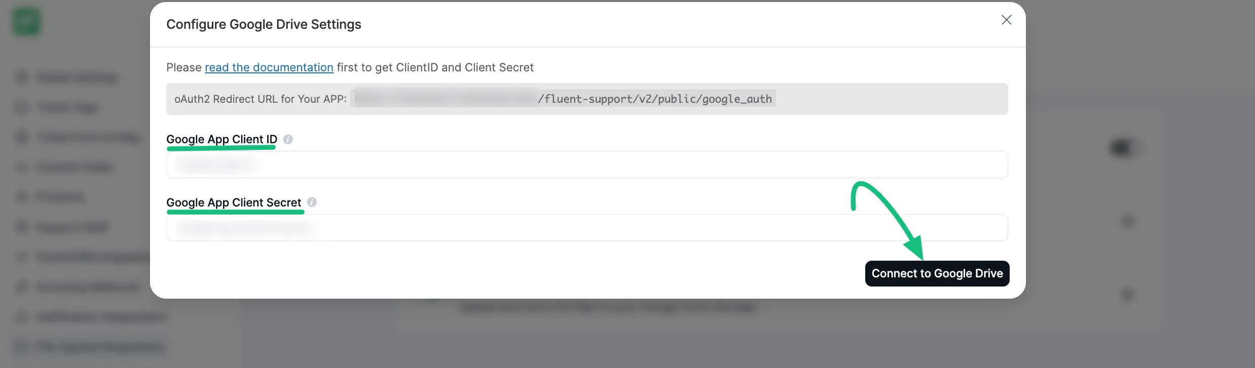 Connect to Google Drive 