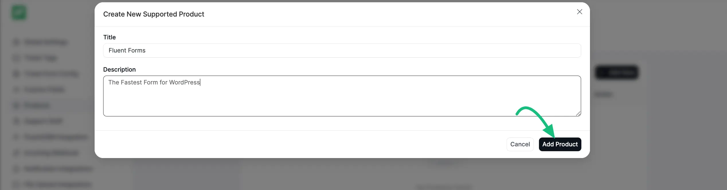 Add title & description to your product